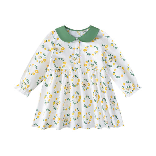 【90-140】【精典泰迪】女童春秋花朵长袖连衣裙 商品图4