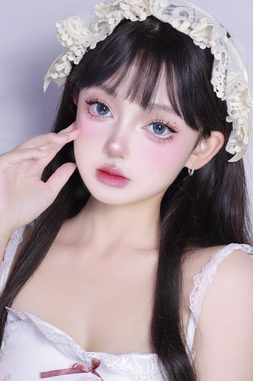 jellydoll 美瞳半年抛 秘境蓝 直径14.5mm着色13.9mm 商品图9