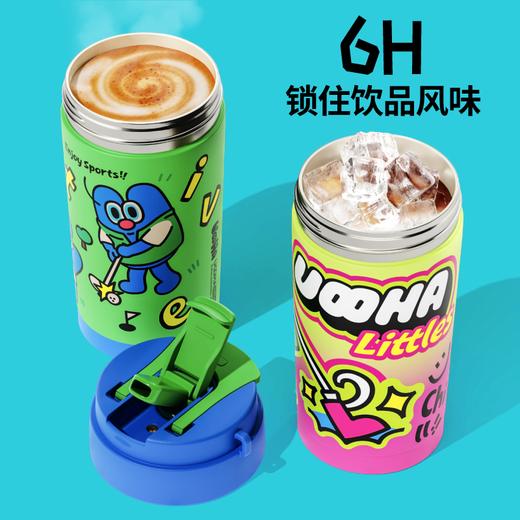 UOOHA/UOOHA多巴胺双饮咖啡杯儿童吸管杯490ml    CWX 商品图4