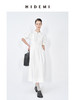 HIDEMI 极简显瘦小圆领立体收腰拉链泡泡袖连衣裙 商品缩略图10