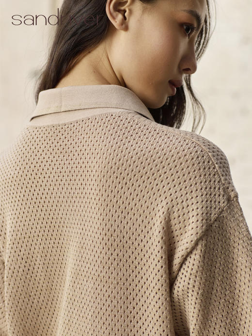 精梳棉针织POLO领连衣裙SJS96W017N 商品图2