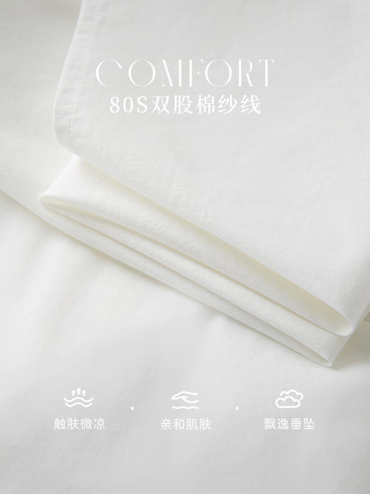 【年终特卖】【梵高联名】熙世界白色印花衬衫女长袖宽松休闲上衣2025秋日新款 商品图3