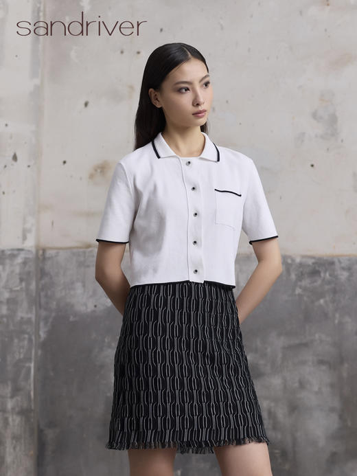 精梳棉自带流苏短裙SJS96W030N 商品图3