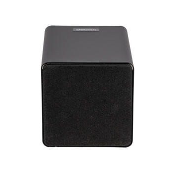 得力(deli)简约金属方形笔筒 时尚办公桌面收纳盒 黑色8931 商品图2