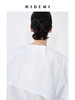HIDEMI 极简微褶皱设计感可拆卸披肩领多穿式衬衫上衣半裙套装 商品缩略图4