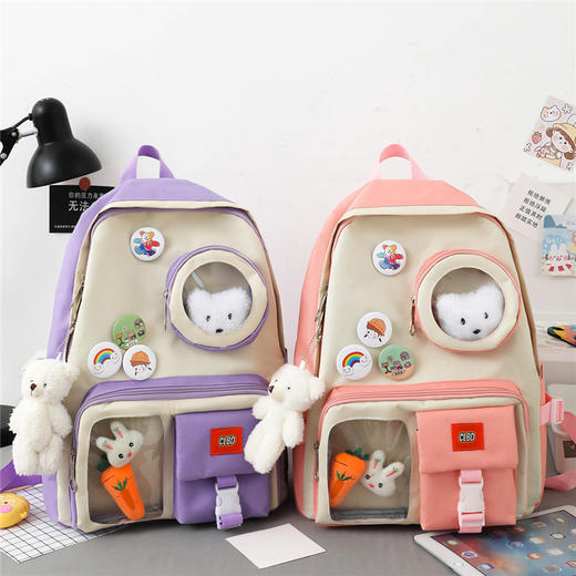 【开学季严选❗️超可爱尼马双肩包】小学生大学生包男女同款简约时尚书包旅游登山日常包包父亲节礼物新年礼盒年货礼盒 商品图3