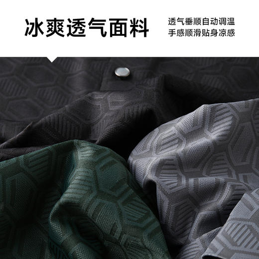 【冰丝高弹】【新款DK】大依优型大码男装短袖Polo衫翻领冰丝高弹数码印花无痕加肥加大透气吸汗夏季上衣半袖t恤夏装 商品图3