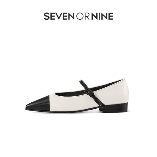 7or9-空气棉平底鞋弦月黑标 商品图0