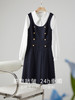 【1件72折】熙世界学院风假两件连衣裙女秋装2025新款法式通勤拼接衬衫领裙子 商品缩略图3