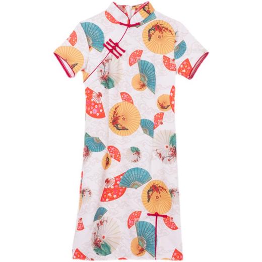 夏季【新中式情侣装 改良旗袍盘扣设计感】小个子不规则连衣裙 立领衬衫 中国风国潮 商品图4