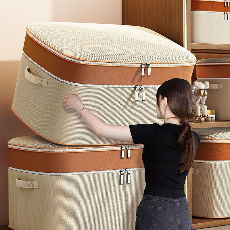 TZW-衣服收纳箱大容量家用可折叠内衣收纳盒衣柜整理储物箱布艺整理筐