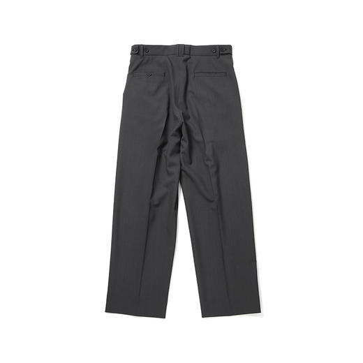 YOKE 3PLEATED WIDE LEG TROUSERS 羊毛垂坠宽松锥形长裤 商品图3