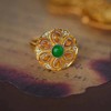 龢盒原创 辣绿翡‮蛋翠‬面‮宝蓝‬石‮顶穹‬戒指 商品缩略图3