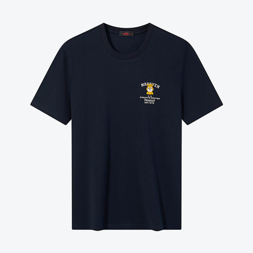 【柒先生系列】柒牌男士短袖T恤夏季凉感冰茶素时尚休闲圆领上衣	126T72140 商品图4