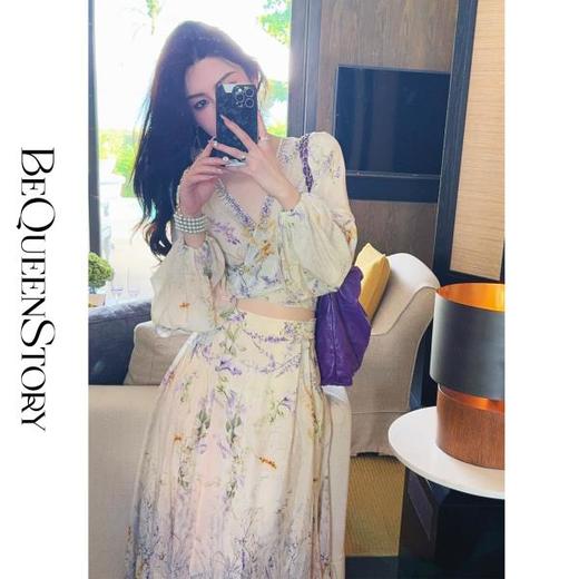 BeQueenStory【百花春宴】贵妇高定真丝5A双绉桑蚕丝连衣裙&套装 商品图2