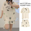 2025新款【带胸垫睡衣女 夏天纯棉短袖套装】初夏款 家居服女 网红风夏季家居服 商品缩略图1
