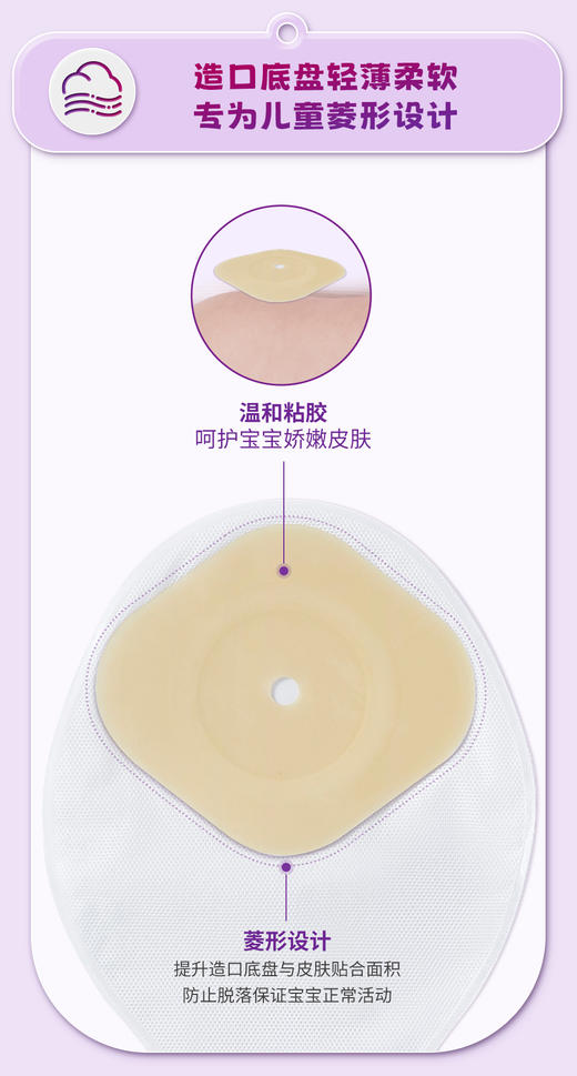 康维德Little Ones一件式肛肠儿童造口袋大便袋 020922 商品图4