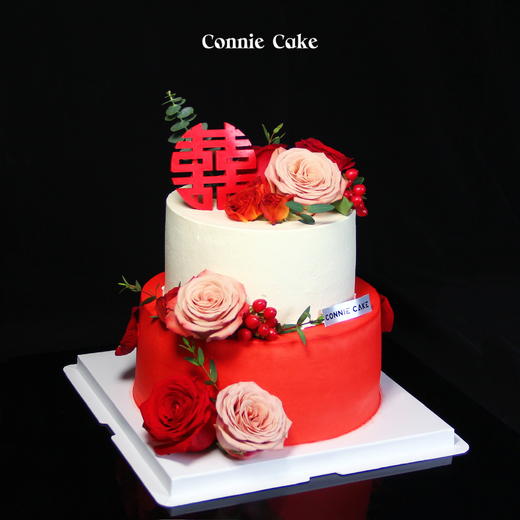 【1525】简约高级订婚结婚蛋糕+杯子蛋糕 商品图1