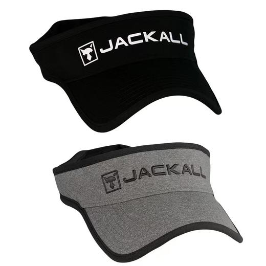 【积分商品】日本jackall 夏季无顶钓鱼帽 遮阳防晒帽刺绣鸭舌帽 黑色 灰色 商品图2