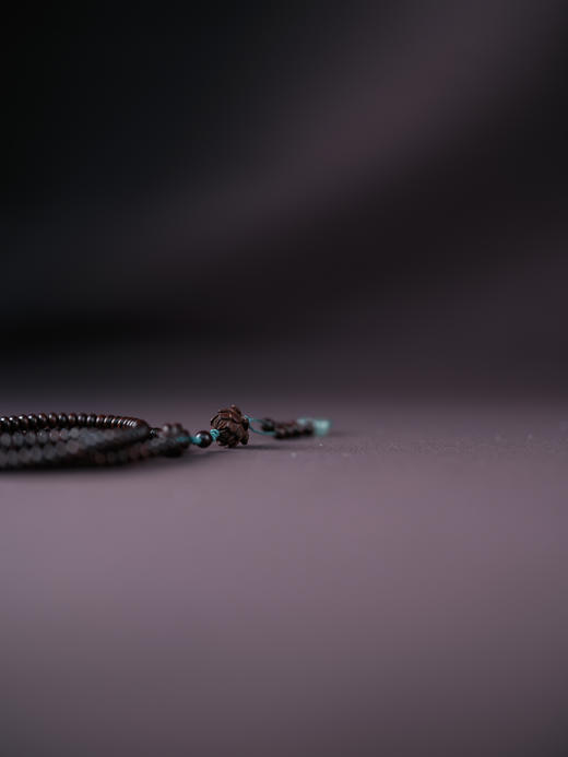 小叶紫檀算盘莲花珠吊坠文玩手串念珠手链项链【器悟雅玩】 商品图2