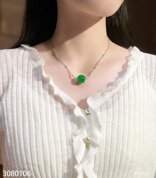 绿珠子锁骨链【3080106】具体价格微信咨询 商品图4
