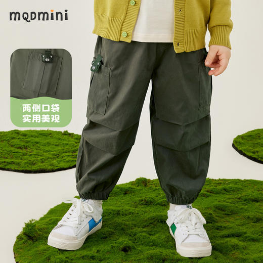 【立体玩偶】【MQDmini】【90-130】男女童春秋梭织工装长裤 商品图9