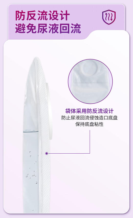 康维德舒洁两件式造口小便袋（旋塞式/折叠式）401543/401544/401545/401540/401541 商品图3