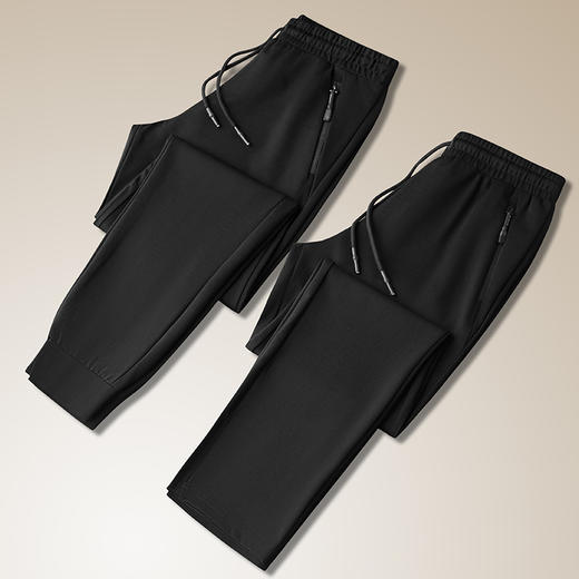 【DK】大依优型大码平脚松紧腰休闲运动裤卫裤休闲裤加肥加大运动长裤胖子裤子 商品图1