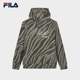 3件4折【自营】FILA/斐乐  X MAGIC STICK斐乐男士针织连帽上衣2023秋季宽松卫衣 F11M339204FZA