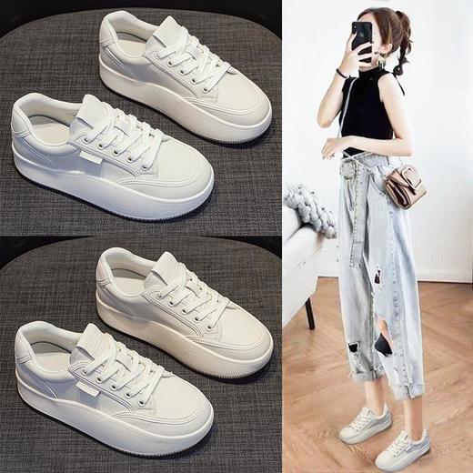 【ins超软百搭小白鞋】【48小时发货】2024年春季新款韩版女鞋百搭休闲运动爆款ins潮小白鞋子 商品图0