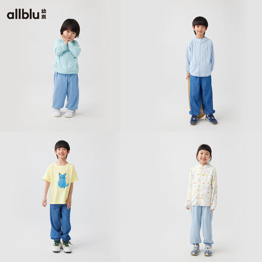 【8月焕新】幼岚「王牌桉树皮」全能牛仔裤UPF50+凉感防蚊裤24春新款儿童长裤ZY 商品图2