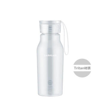 乐扣乐扣（LOCK&LOCK）夏季运动水杯简约塑料杯户外便携水壶男女学生杯子白色350ML 商品图6