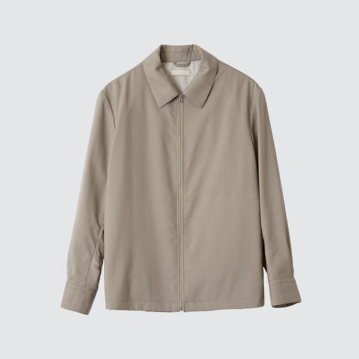 YOKE FRONT ZIP SHIRT BLOUSON 羊毛拉链衬衫翻领夹克外套 商品图4