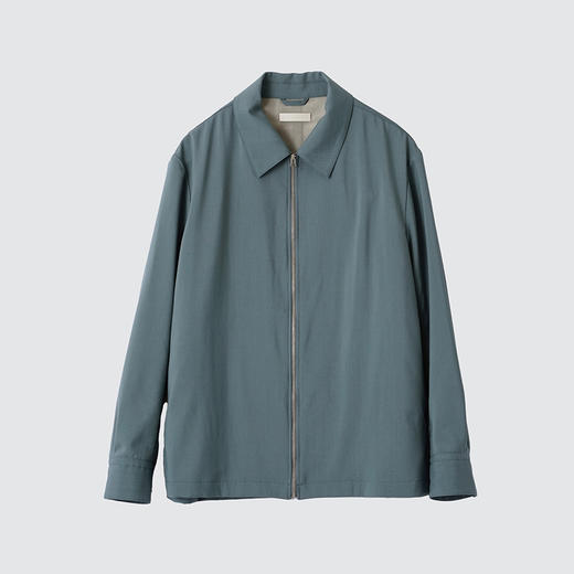 YOKE FRONT ZIP SHIRT BLOUSON 羊毛拉链衬衫翻领夹克外套 商品图3