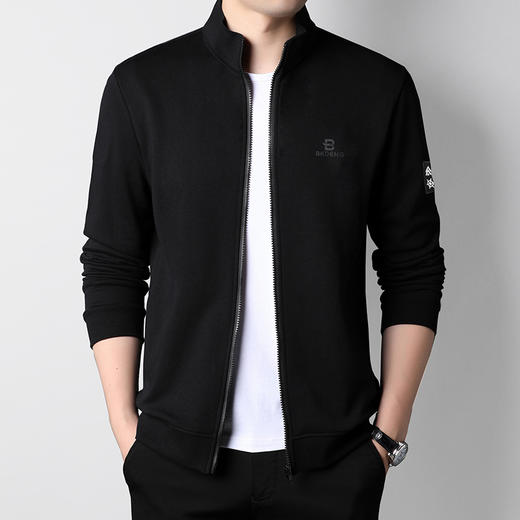 【新款DK】大依优型大码立领外套夹克加肥加大肥佬休闲上衣男士胖子商务 商品图0