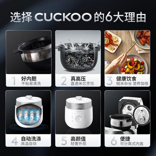 福库双变压力IH饭煲CRP-LHTR1011FW 商品图1