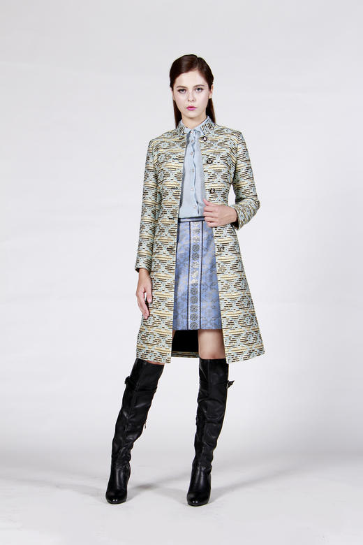 【伯妮斯茵】176D011--金色风衣--暗夜留香--《宁静之美--伊斯兰艺术》 商品图8