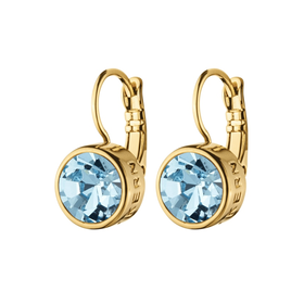 北京仓｜Dyrberg Kern-LOUISE-海蓝色 耳环（金色）［丹麦设计师］