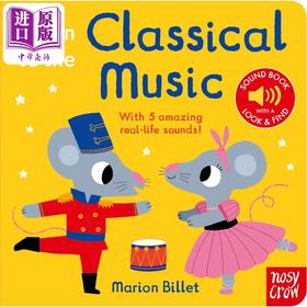 【中商原版】Listen to the Classical Music 发声书 聆听古典音乐 英文原版 进口图书 低幼儿童纸板书 亲子游戏互动绘本
