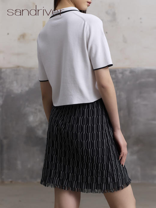 精梳棉自带流苏短裙SJS96W030N 商品图4