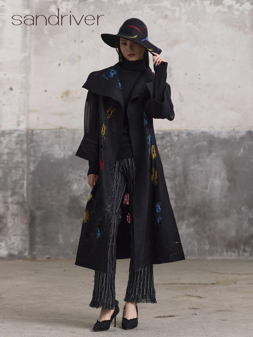 精梳棉自带流苏喇叭裤SJS96K010A 商品图5