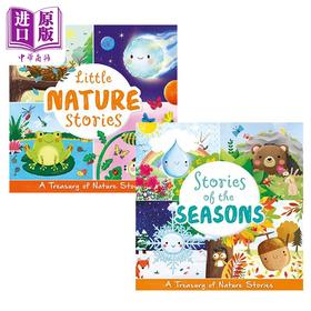 【中商原版】Little Nature Stories 自然的小故事2册 Stories of the Seasons 季节 四季 动植物科普绘本 英文原版 进口图书