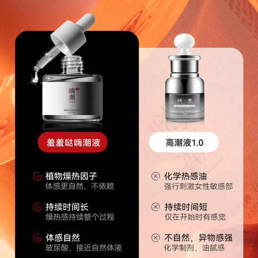 羞羞哒嗨潮精华液高潮快感增强液女性情趣热感润滑油液激情性冷淡神器 快感增强 商品图3