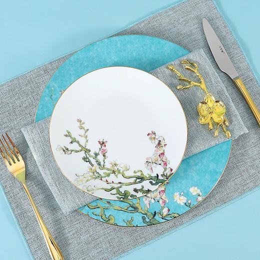 轻奢餐具摆台套装骨瓷碗碟盘勺定制餐厅会所欧式酒店陶瓷盘子 商品图3