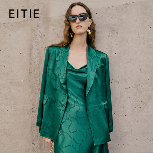 EITIE爱特爱春季新款洋气纯色西装外套女7403101 商品图0