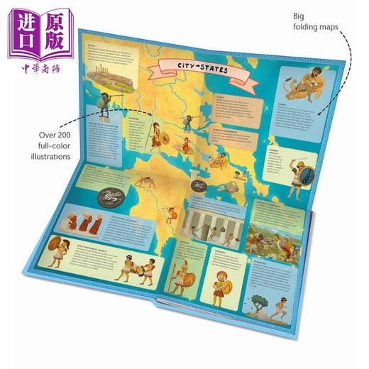 【中商原版】古代文明地图册 希腊 Atlas of Ancient Greece 英文原版 儿童科普绘本 知识百科人文百科 精装进口 儿童读物 商品图1