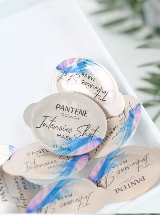 【2.21积分当钱花】潘婷深水泡弹发膜护发素（蓝色清润型深水泡弹发膜12ml*10） 商品图3