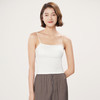 都市丽人吊带背心女罗纹棉背心无尺码固定杯棉质吊带背心无钢圈无排扣LV43A1 商品缩略图1