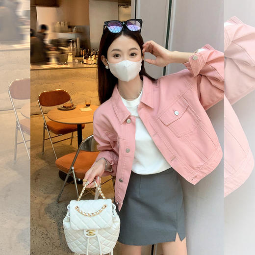 <曾小咸推荐>微信粉丝秒杀专场 仅此今天 活动结束下架 粉色牛仔外套/短裙 半裙日常99.99 立降30 元 今天秒杀价 69.99！！ 商品图3