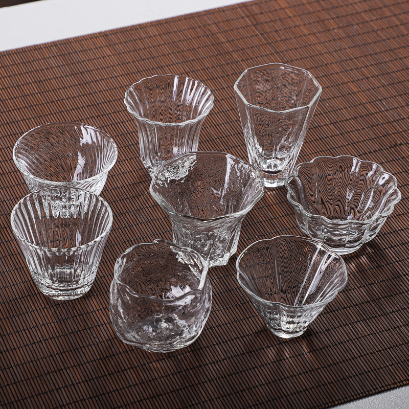 益思泉丨 玻璃品茗杯 高硼硅玻璃 茶杯 主人杯 杯子 约50ml 多款可选